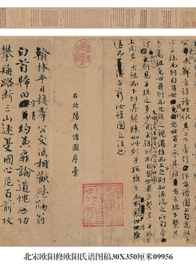 名帖手卷书法复制品仿古画字画