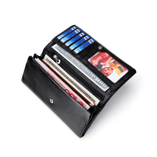 Top-grain Leather Women's Wallet Leisure Genuine Leather Bag