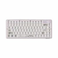 EWEADN/前行者 V82 三模 机械键盘PC高透键帽麻将音办公白色透明