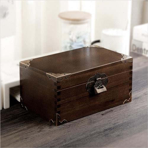 樟木复古带锁盒子香樟木密码木箱木盒收纳盒实木储物箱子榫卯盒小高性价比高么？
