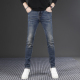 潮流高级裤 香港高端蓝色牛仔裤 子 修身 小脚男士 男款 2024秋冬新款