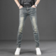 男款 裤 修身 潮牌休闲弹力百搭男士 子 小脚2026新款 高端复古蓝牛仔裤