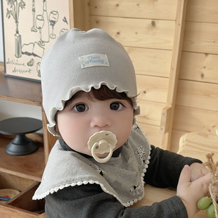 婴儿帽子春秋藏麻羊绒保暖护囟门小月龄男女宝宝初生新生儿胎帽冬