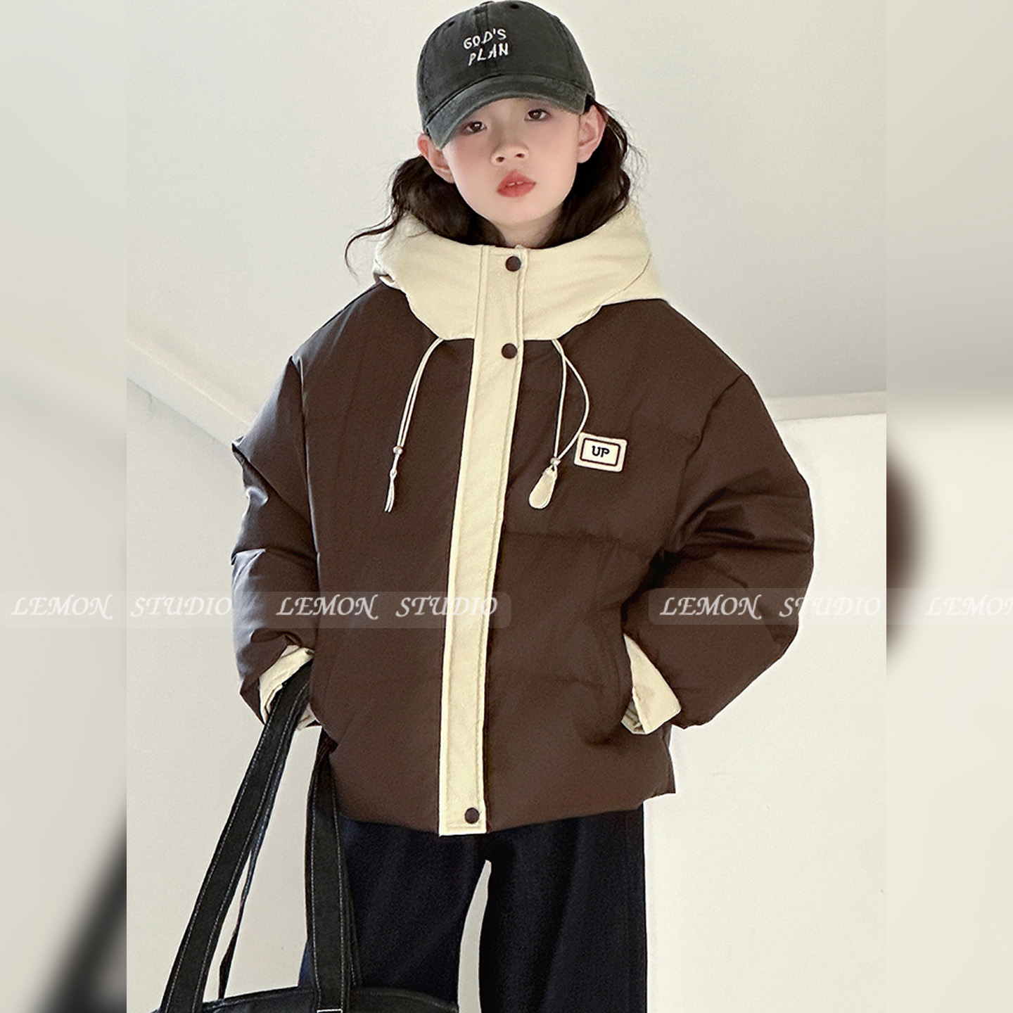 女童羽绒服三防加厚保暖派克服