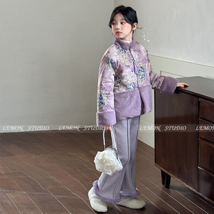 Studio 2025新款 女童冬装 拜年服套装 国风新中式 Lemon