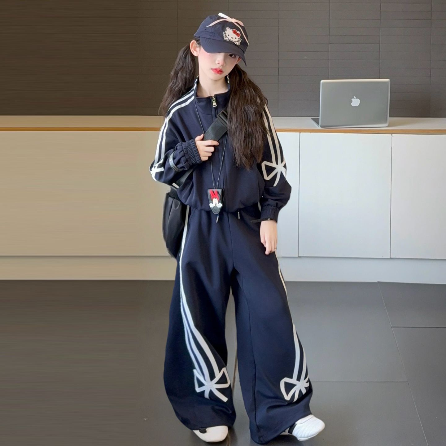 女童套装韩系衣服休闲运动两件套