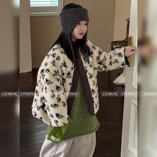 2025新款 Lemon 毛毛衣外套 加绒加厚 Studio女童冬装