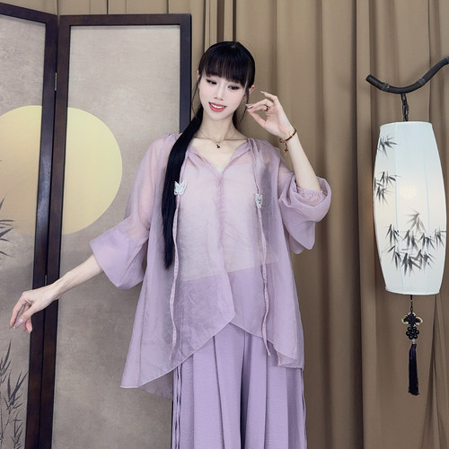 MuMu幻影纱古典舞练功服上衣现代舞古典舞瑜伽服