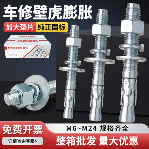 车修壁虎膨胀螺丝M6-M24电梯膨胀加大垫片正国标整箱批发量大优惠
