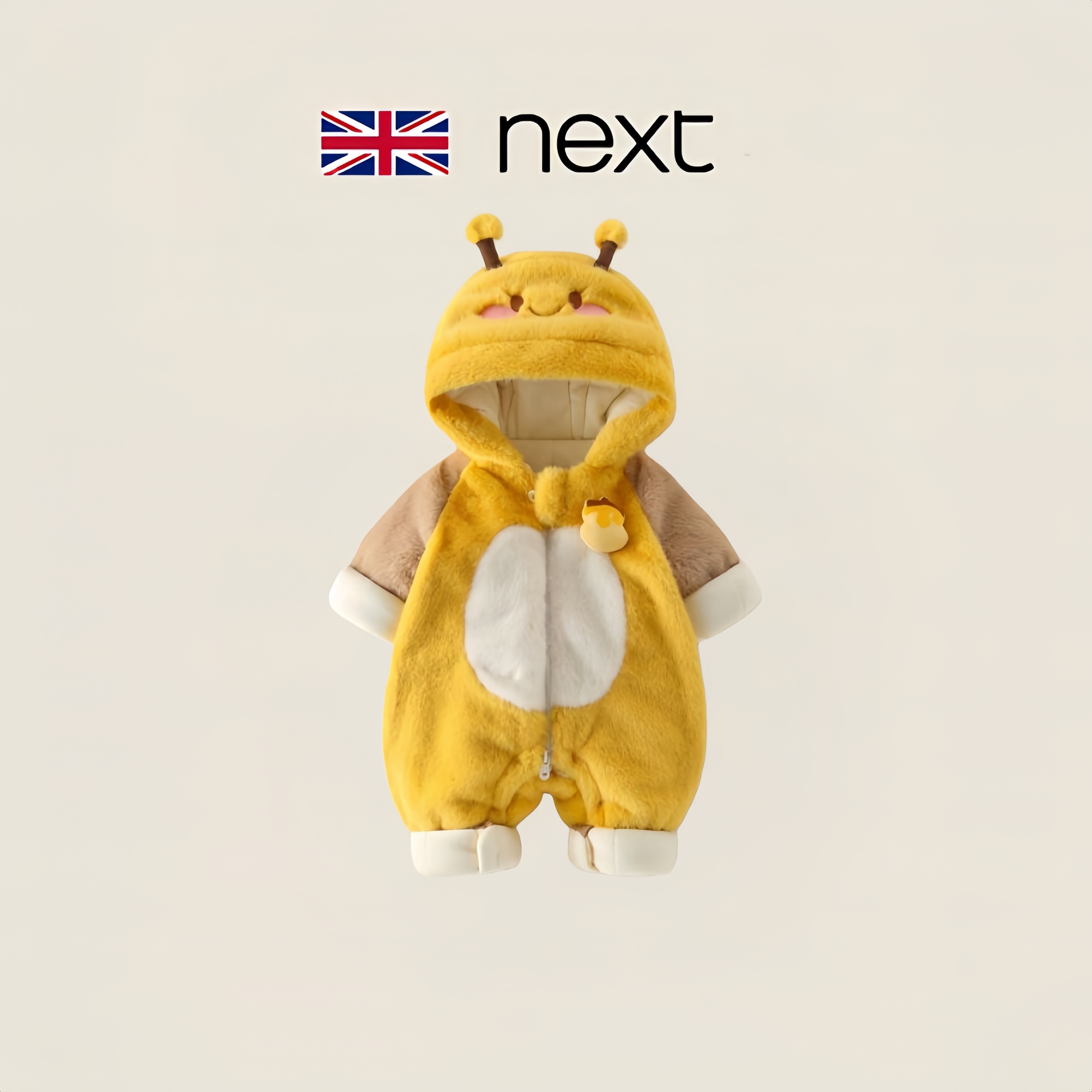 英国next婴儿棉服秋冬加绒可爱