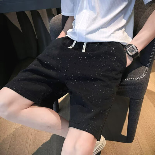 星空亮点短裤满天星荧光五分裤