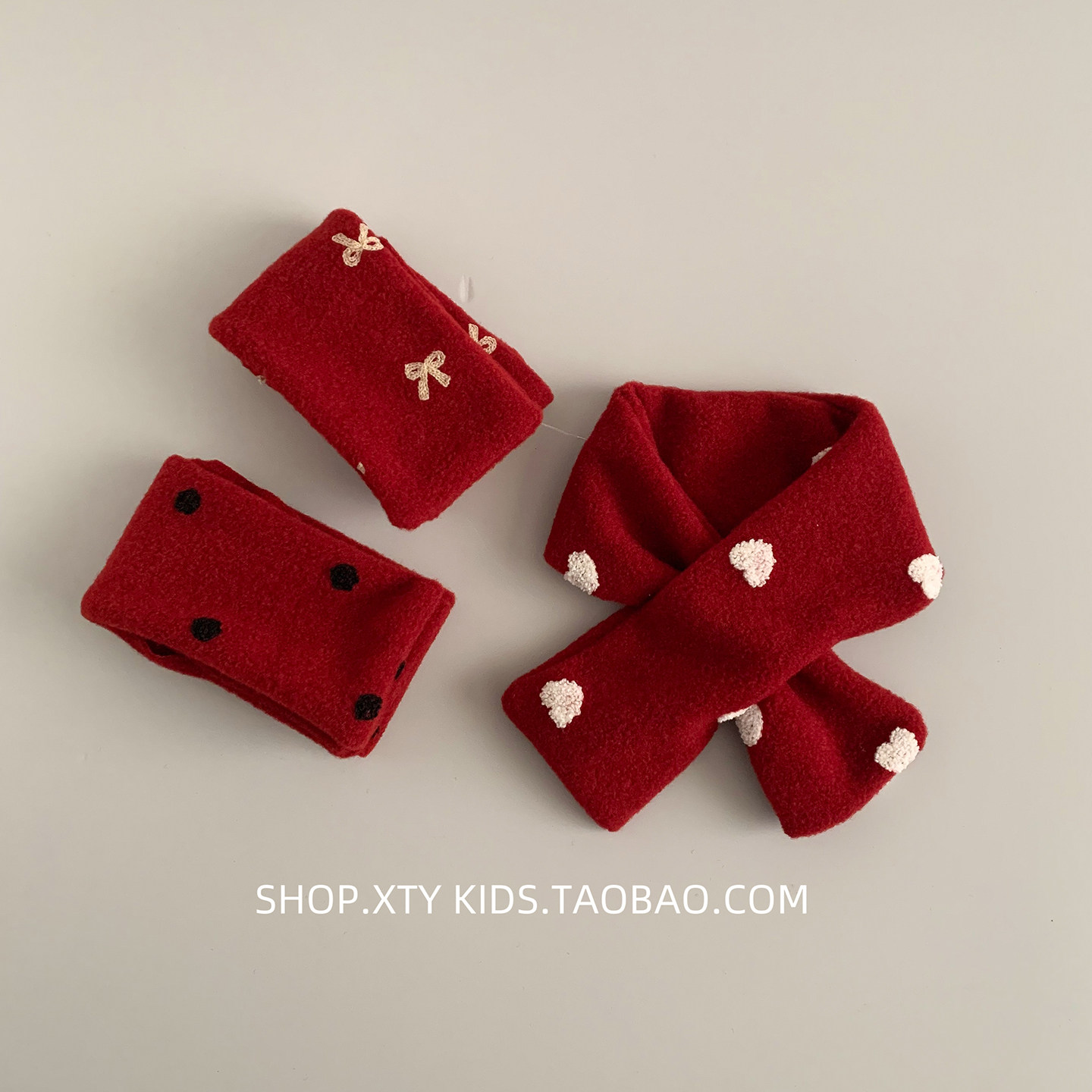 儿童围脖冬季新年复古红百搭女洋气防风护颈脖套针织保暖宝宝围巾,童装/婴儿装/亲子装,围巾,淘宝优惠券,粉丝福利购,淘宝优惠卷