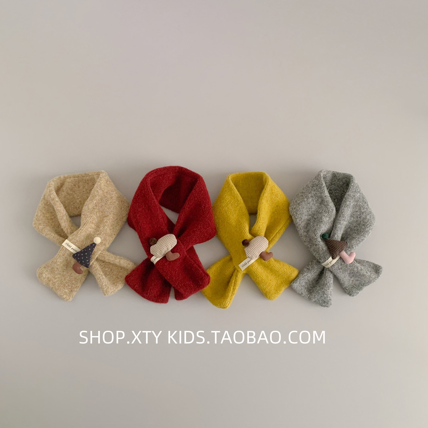 韩版儿童围巾冬季针织保暖交叉护颈脖套韩版可爱蘑菇简约宝宝围脖,童装/婴儿装/亲子装,围巾,淘宝优惠券,粉丝福利购,淘宝优惠卷