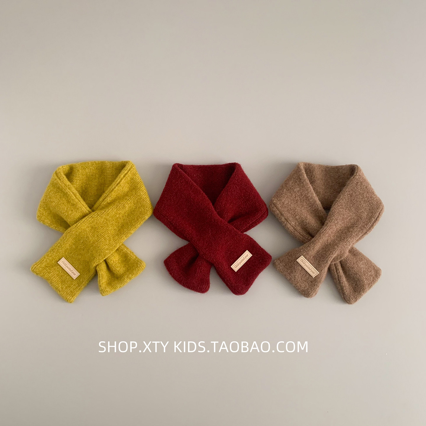 儿童围巾冬季保暖纯色百搭交叉针织脖套时尚户外防风护颈宝宝围脖,童装/婴儿装/亲子装,围巾,淘宝优惠券,粉丝福利购,淘宝优惠卷