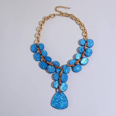 exaggeration retro butterfly 长necklace  原创设计ethnic styl