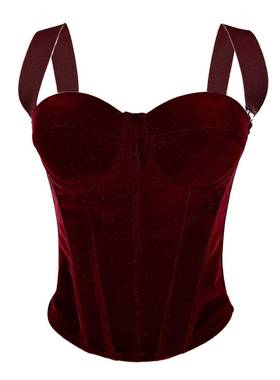 货源黑色autumn and winter 丝绒拉链款高级感内搭塑身衣外穿鱼骨