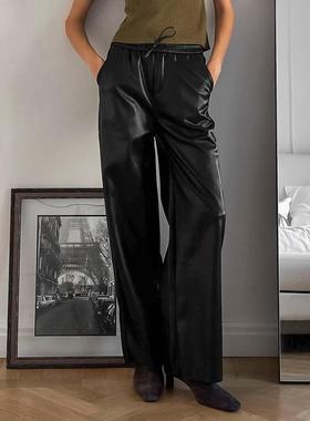 autumn and winter fashion sexy temperament 感灰色加绒哑光皮