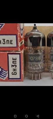 苏联丽声6H3n一E电子管代6n3，5670同批次精准配对