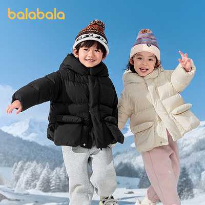 巴拉巴拉balaOne羽绒服连帽外套