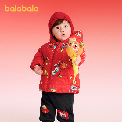 巴拉巴拉balaOne羽绒服拜年服萌