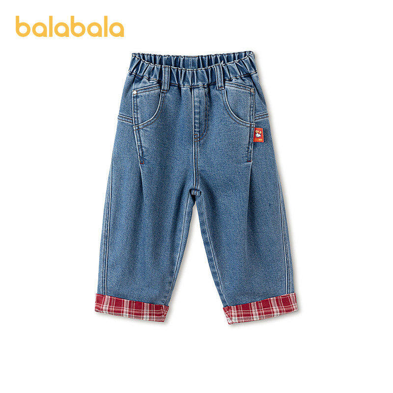 【balaOne】巴拉巴拉童装宝宝裤子男童牛仔裤女童长裤儿童27春装