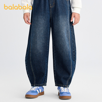 巴拉巴拉长裤男童女童摇粒绒裤子