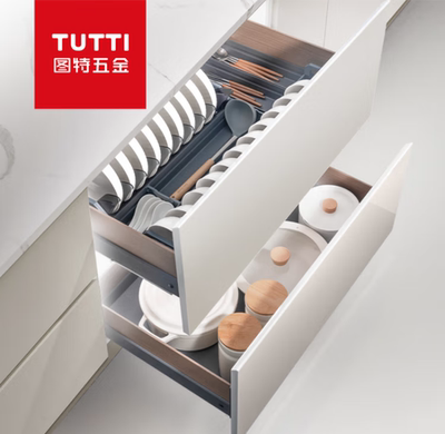 图特（TUTTI）图特五金橱柜拉篮伊顿系列 三边碗篮(900mm柜)