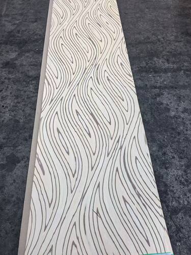 出口波浪冷杉白科技木皮 Wavy Fir White艺术流动回旋波浪纹木皮