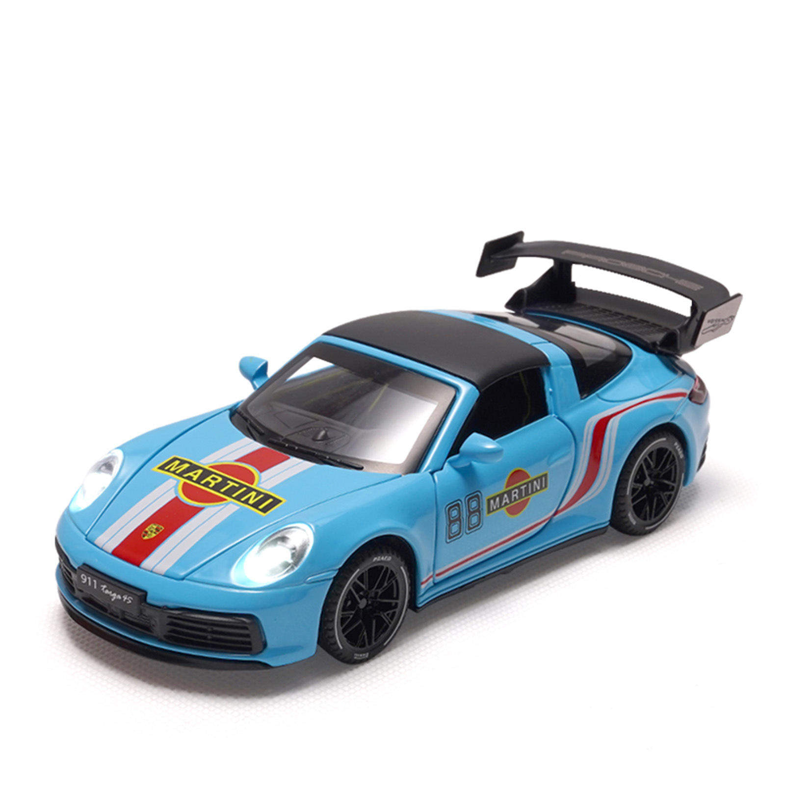 新款 1:32宝时捷马天尼合金跑车声光模型仿真男孩桌搭摆件盲盒,模玩/动漫/周边/娃圈三坑/桌游,火车/摩托/汽车模型,淘宝优惠券,粉丝福利购,淘宝优惠卷