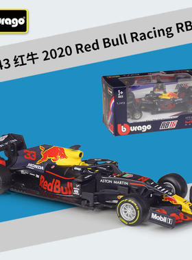 新款 1:43F1红牛2020赛季阿布扎比冠军RB16赛车仿真合金成品模型