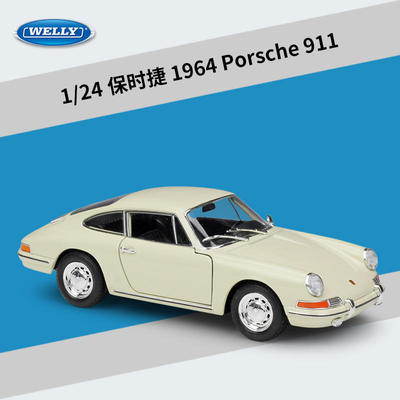 新款 威利1:24保时捷1964 Porsche 911跑车仿真合金汽车模型玩具