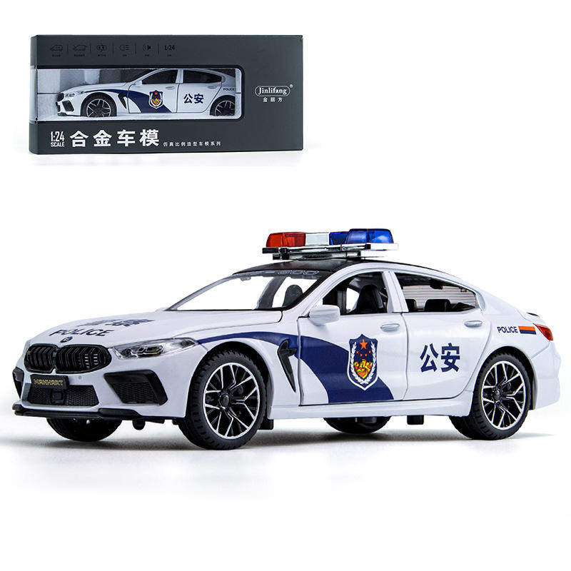 1:24仿真M8跑车合金声光车门可车模型儿童玩具火车/摩托/汽车模型