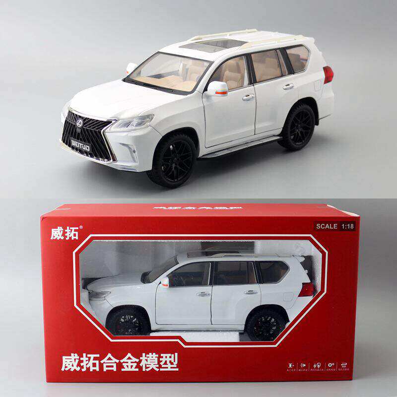 新款 威拓合金1:18雷克萨斯LX570儿童玩具SUV汽车模型声光开门