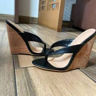 新款欧美时装凉鞋 夹趾坡跟女鞋 外贸高跟鞋wedges shoes鱼嘴