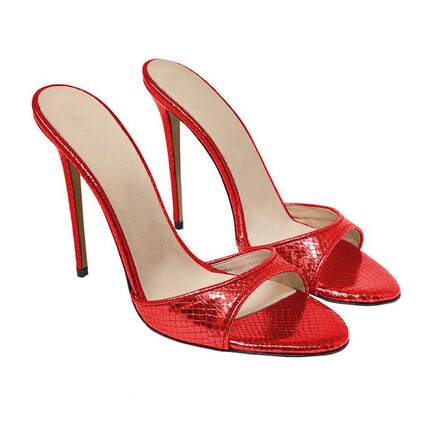 跨境时装凉鞋 欧美圆头细跟外贸女鞋women sandals heels 12CM