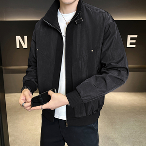 店主风休闲夹克男时尚简约高级感休闲外套男装B320-8605-P135图片