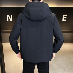 春装连帽夹克男士休闲2026新款青年外套男装 B320-J13-2609-P125图片