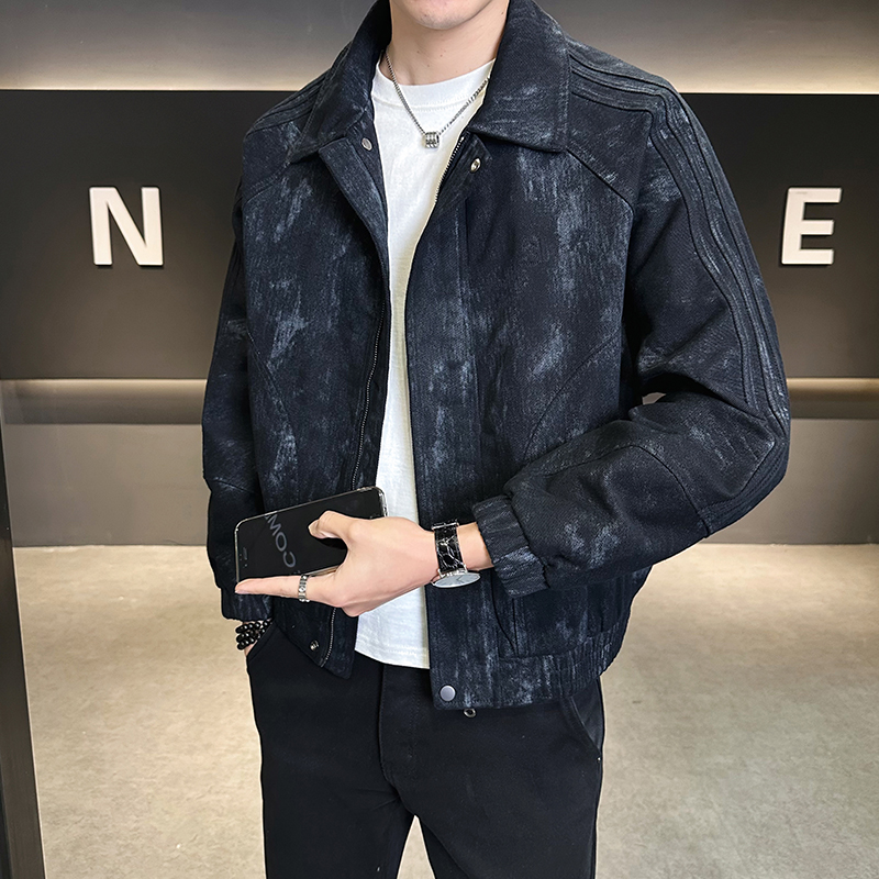春季立领夹克男士2025新款宽松休闲外套男装B320-615-P155，男装夹克，电商B320