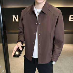 春装翻领夹克男士休闲2026新款青年外套男装 B320-2617-P125图片