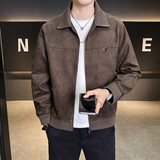 2026春季新款高品质麂皮绒翻领休闲夹克外套男士B320-2686-P145，男装夹克，电商B320