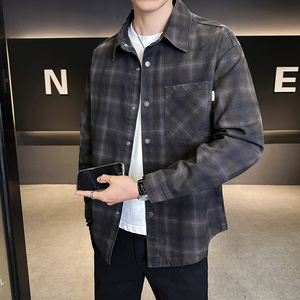 2026春季100纯棉休闲衬衫夹克男士外套B320-5892-P110，男装夹克，电商B320