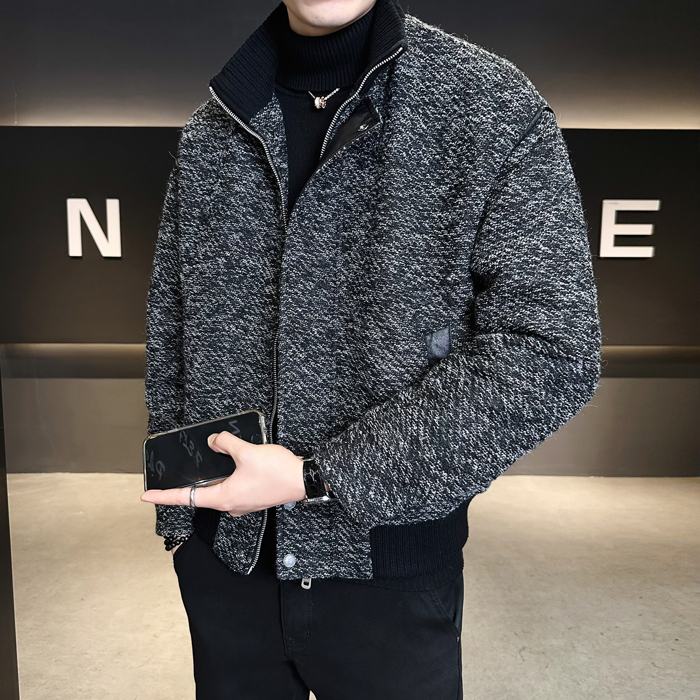 标90绒鹅绒羽绒服男士2025新款冬季保暖外套男B320-5581-P315,男装羽绒服,电商B320