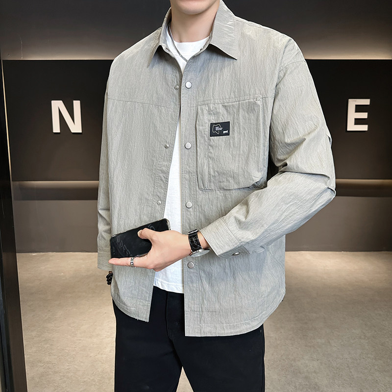 店主风2025新款夹克男士休闲时尚衬衣男外套B320-2506-P115,男装夹克,电商B320