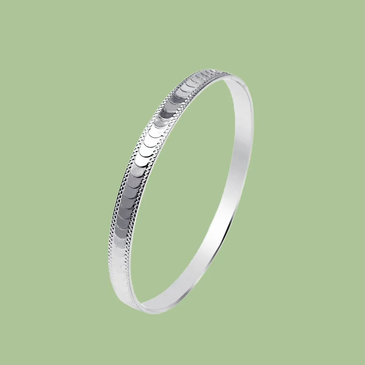 6859号 足银999.9龙鳞闭口手镯女高级手环气质百搭高级感女友