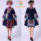 昆明发货 少数民族生活舞蹈服125 精品墨江哈尼族女服饰爱伲族女装