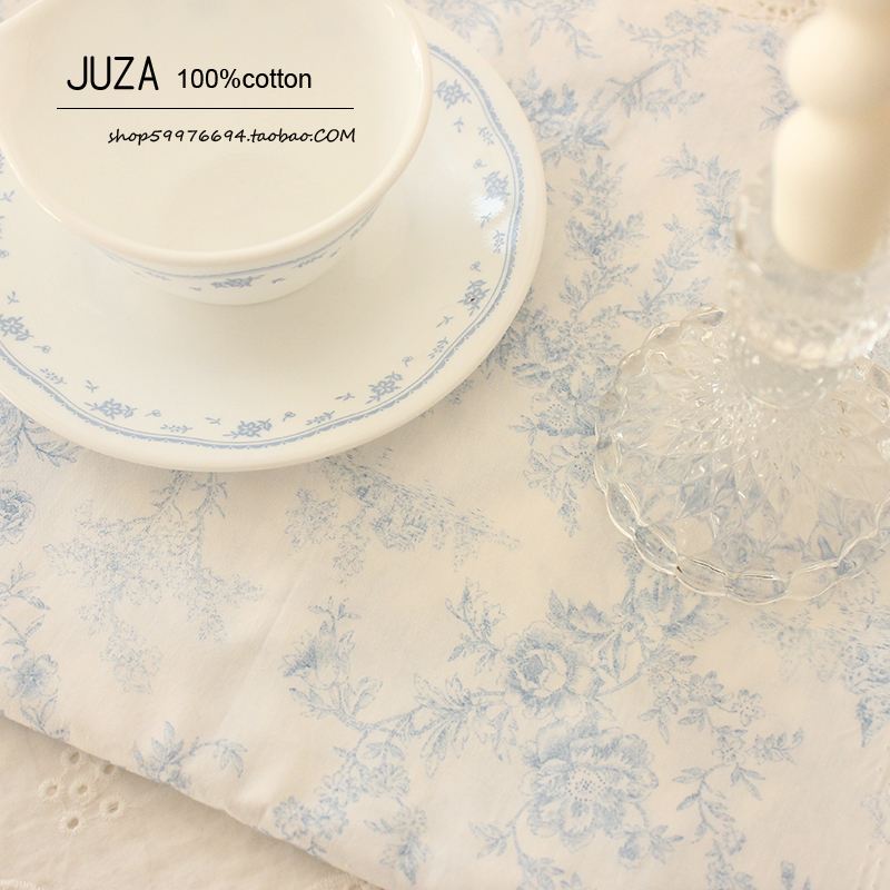 法式风高支纯棉高密面料法式