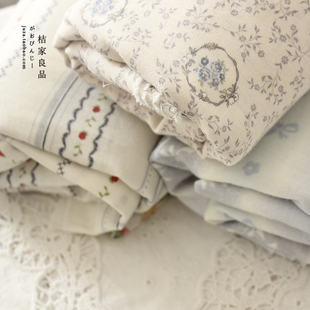 和风2.5米母婴级纯棉双层纱衣服床品手工发圈浴巾布料全棉面料