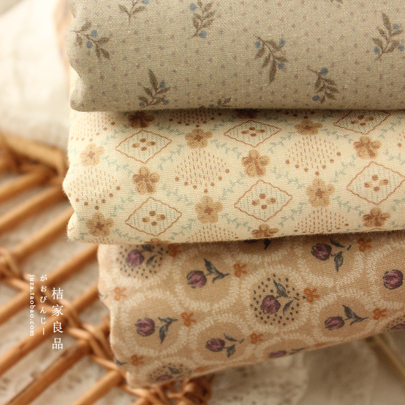 复古婴儿级a类纯棉双层纱衣服床品手工浴巾口水巾睡衣布料面料