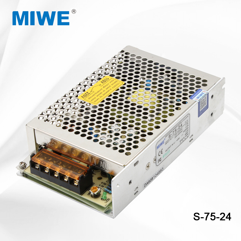 MIWE麦纬电源24v3.2A75W S-75-24vLED开关电源模块电源直流电源