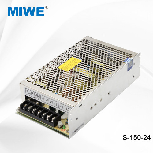 麦纬电源24V6.5A150W S-150-24工控电源集成恒压直流可调电源